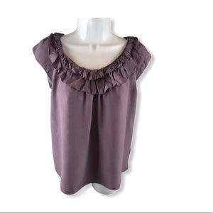 Edme & Esyllte Womens Size 8 Casual Top Purple